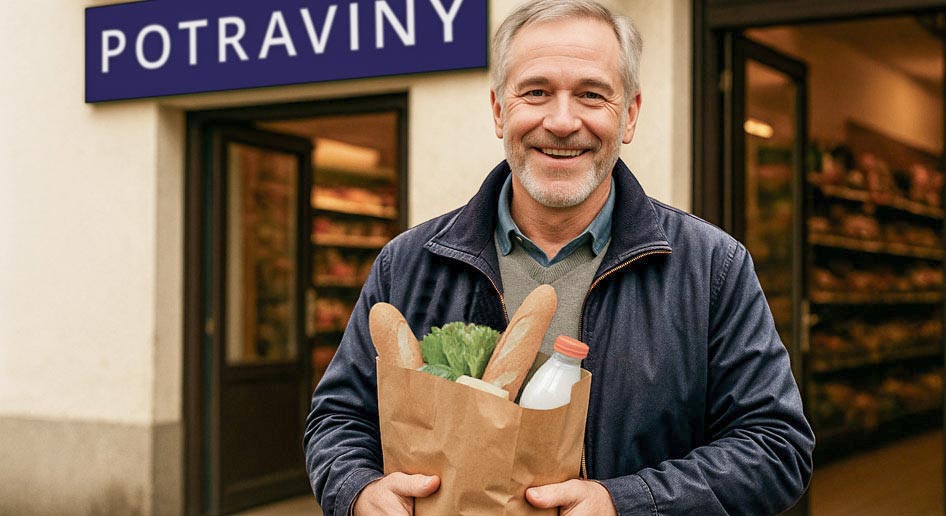 Customer shopping in retail